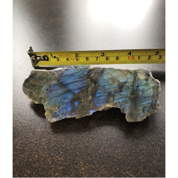 Labradorite One Side Polished Flash Stunning Colors Slab Spectrolite Reiki Stone - Picture 2 of 16
